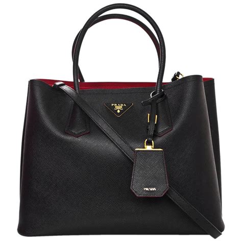 prada red interior bag